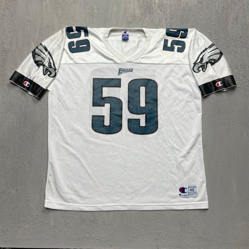 Vintage Mamula 59 Philadelphia Eagles Football Jersey Mens XL White 90s Champion